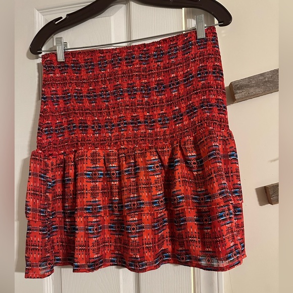 Aqua Pendleton smocked mini skirt in very good condition. - Picture 2 of 5